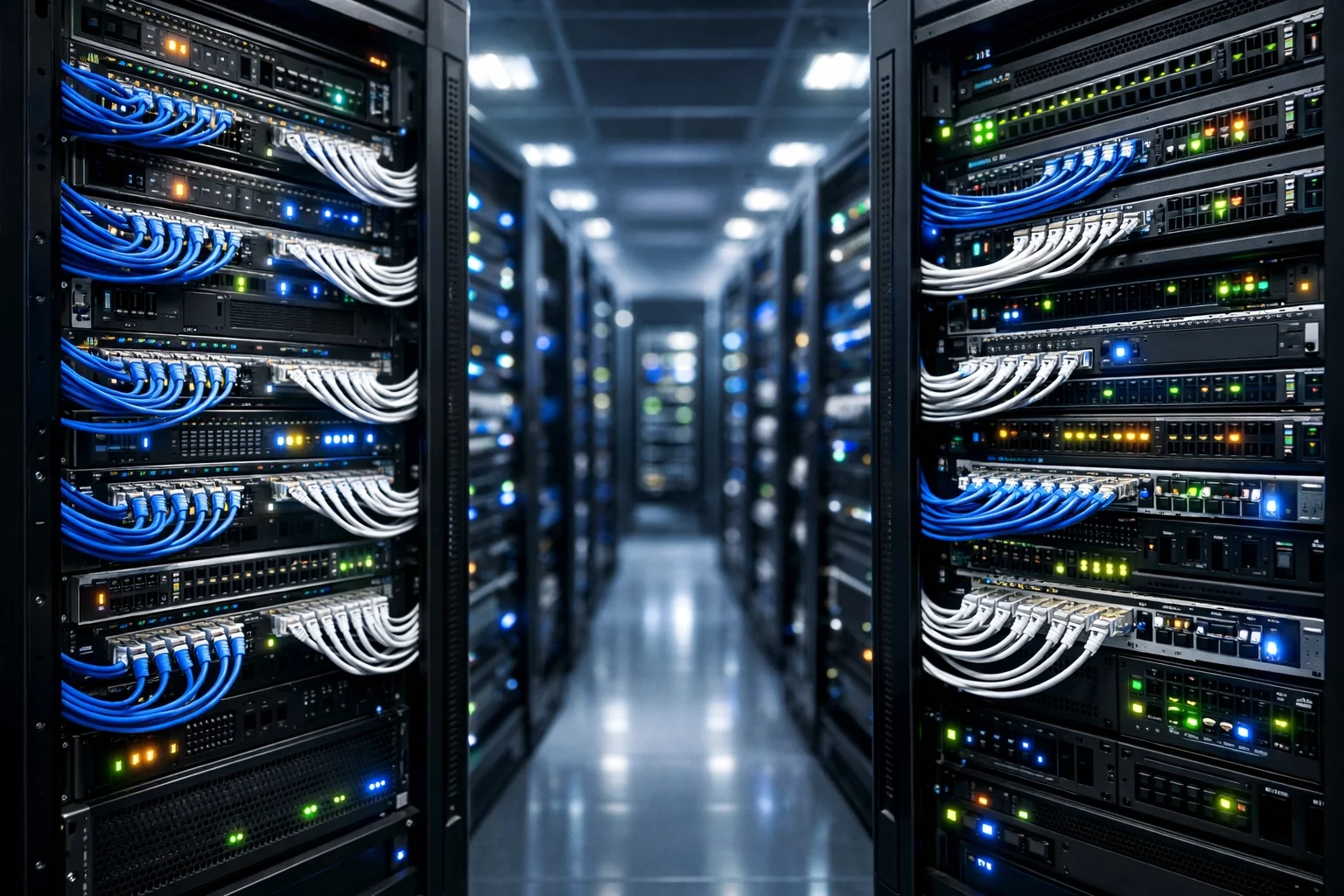 Professional server room and IT infrastructure